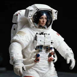 an astronaut with cables in the body, 8 k, hdr, great light, gustave courbet, annie leibowitz