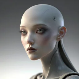 first contact facial portrait, female humanoid sci - fi mantis, retro - futuristic, ghoulish, high details, by vincent di fate, artgerm julie bell beeple, 9 0 s, 3 d, matte, smooth gradients, volumetric lightning, light from below, high contrast, duo tone, depth of field
