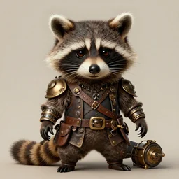 anthropomorphous raccoon steampunk pirate, sci - fi art, intricate, elegant, highly detailed, photorealism, smooth, sharp focus, illustration, art by thomas eakins