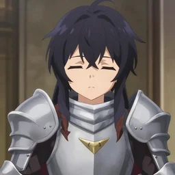 anime frames, anime visual, portrait of a young fantasy knight in armor exhausted, cute face by ilya kuvshinov, alphonse mucha, dynamic pose, dynamic perspective, rounded eyes, moody, psycho pass, kyoani, gustav klimt yoh yoshinari