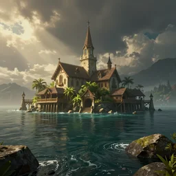 bayou, dramatic lighting 4k artstation