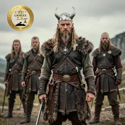 dieselpunk viking, 4 k, hdr, smooth, sharp focus, high resolution, award - winning photo, anne stokes, photorealistic