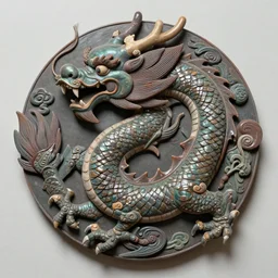 realistic hyperdetailed design of chinese, plasticine wet shiny dragon, chinese ornament, victo nga, fumo yoshitoshi, ren jing jeong, feifei ruan, takato yamamoto