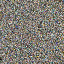 a half painting half photo of a woman with iridescent hair