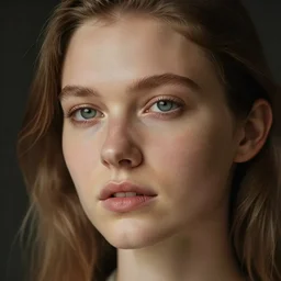 a cute young swedish woman, closeup