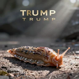 a realistic slug that looks like Donald Trump