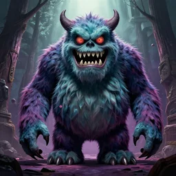 a huge scary monster by BROM