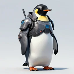 a concept art of a penguin with cyberpunk armor, trending on artstation greg rutkowski, anato finnstark. hyper detailed, artstation, line sketch - n 9