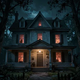 a poltergeist inside a creepy house by terese nielsen