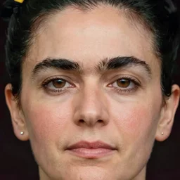 headshot portrait of viktor orban, highly detailed eyes by frida kahlo