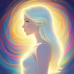 side portrait, imogen poots paladin, gloomhaven, soft, smooth, luminescent, art nouveau tarot, backlit glow, colorful swirly ripples, gaudy colors, 8 k, by greg manchess, huang guangjian, gil elvgren, sachin teng, greg rutkowski, jesper ejsing, rhads, ilya kuvshinov, cushart krenz