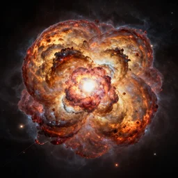 generated image of the explosion of a supernova, highly detailed