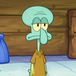 luis majul as Squidward, realistic style, 8k