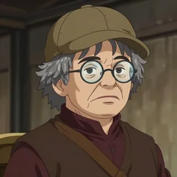George R.R. Martin as Tyrion Lannister wearing glasses with grey hair and a greek fisherman\'s cap, ambient lighting, 4k, anime key visual, lois van baarle, ilya kuvshinov, rossdraws, artstation