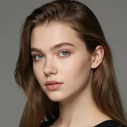 headshot portrait photo of a young beautiful ukrainian model by lee jeffries