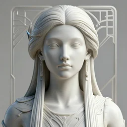 Tecumseh art nouveau style portrait, 8k, unreal engine, octane rendered, futurism