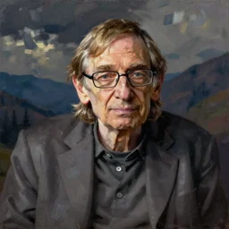 steven hawking painted by zdzisław beksinski