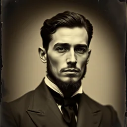 tintype photo of ivan karamazov, handsome cynical young russian man, by julia margaret cameron 1 8 8 0 s, realistic, body shot, sharp focus, 8 k high definition, insanely detailed, intricate, elegant