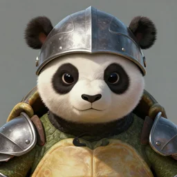 turtle panda as a realistic fantasy knight, closeup portrait art by donato giancola and greg rutkowski, realistic face, digital art, trending on artstation, symmetry!!, no helmet