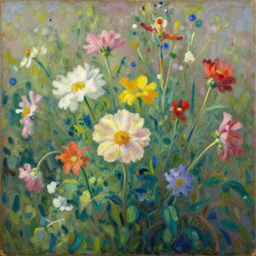 summer flowers by jean - baptiste monge, masterpiece, colorful