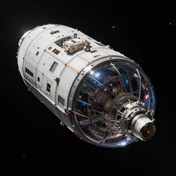 capsule, nasa, spaceship, space, black hole, chris foss style, deep space, intricated details, 4 k