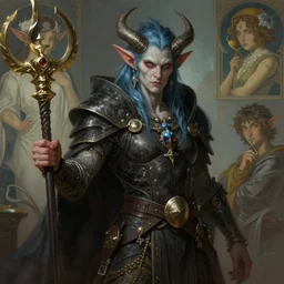 beautiful goblin warlock, highly detailed, digital painting, artstation, sharp focus, illustration, art by tan zi and ayanamikodon and alphonse mucha and wlop