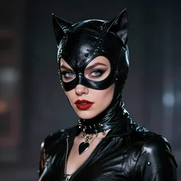 portrait of Catwoman by Julia Razumova, trending on artstation