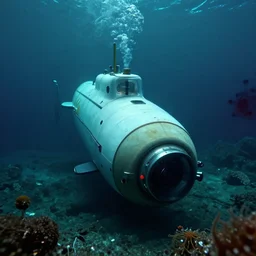 footage from the mariana trench recovered on a submarine, unsettling atmosphere, eerie, bizarre, horror