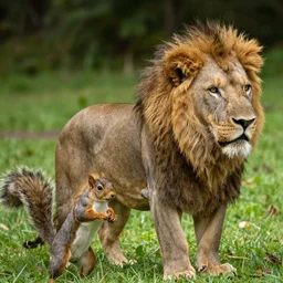 squirrel > lion