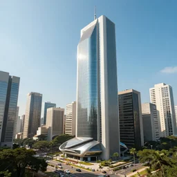 futuristic sao paulo, hyperdetailed, 8 k, volumetric light, sunny day