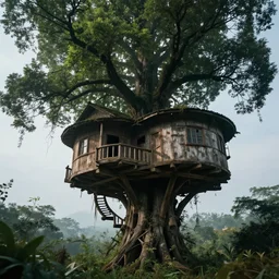 tree house, histroric. cinematic, perfect lighting, myitical, giant, highly detailed