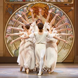 joe band performing a thousand hands dance, alphonse mucha, 8 k