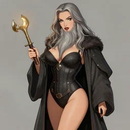 Gandalf the grey, digital drawing, pin-up, hot girl