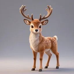 beautiful 3d render of a furry deer character, trending on FurAffinity