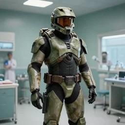 master chief in a nursing room