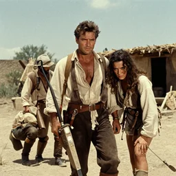 a film still from the treasure of the sierra madre ( 1 9 4 8 )
