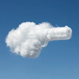 The Clouds In The Sky Are Shaped Like Guns, HD Photorealistic