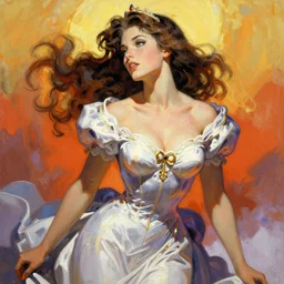 princess by Frank Frazetta,fantasy artwork,bold,beautiful,striking,high quality!!!!!,masterpiece!!!!