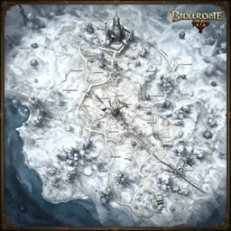 balder's gate map, snow level
