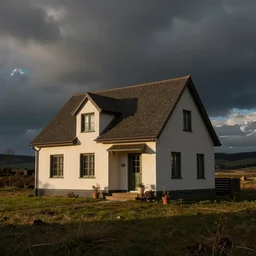 a house is standing