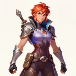 Tracer from Overwatch as a fantasy D&D character, portrait art by Donato Giancola and James Gurney, digital art, trending on artstation