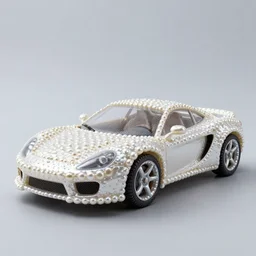 sports car made of pearl
