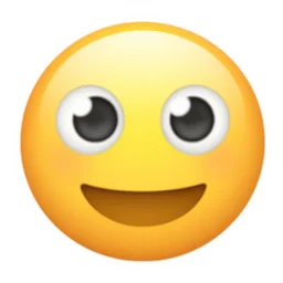 a relaxed emoji, vector art