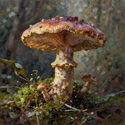 a fungus lsd, oil Painting