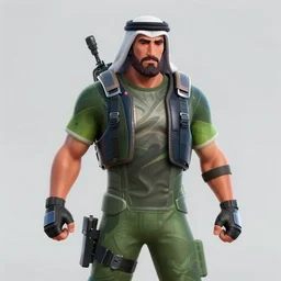 screenshot of osama bin laden as a Fortnite Skin. 8k Resolution high quality