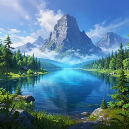 finnish lakeland, digital art, concept art, magic fantasy, scenic, vibrant colors, high contrast, highly detailed, trending on artstation, 8k, andreas rocha, sylvain sarrailh, darek zabrocki, bastien grivet, finnian macmanus, dylan cole, liang mark, albert bierstadt, sung choi, peter mohrbacher, greg rutkowski, thomas kinkade, dan mumford, studio ghibli