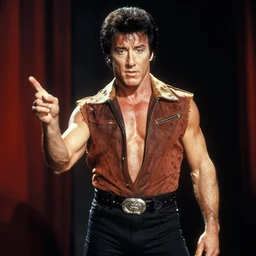 a scene from The Rocky Horror Picture Show with Sylvester Stallone