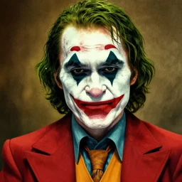 portrait of saul goodman as the joker, illustration, art by neil gaiman and peter elson