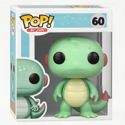 cute salamander funko pop, photorealistic, highly detailed