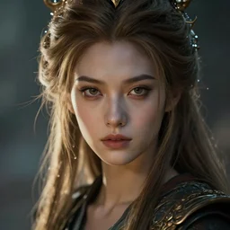 beautiful fantasy girl protrait, epic, epic lighting, character portrait, james gurney, character concept style trending on artstation, detailed face, concept art, detailed, octane render cinematic, photo-realistic, 8k, high detailed